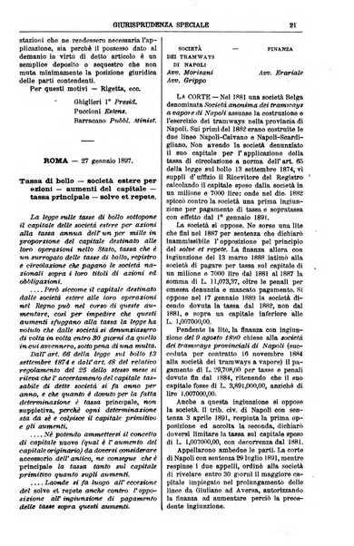 Annali della giurisprudenza italiana raccolta generale delle decisioni delle Corti di cassazione e d'appello in materia civile, criminale, commerciale, di diritto pubblico e amministrativo, e di procedura civile e penale