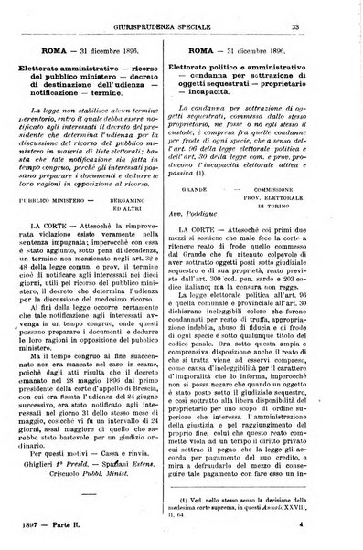 Annali della giurisprudenza italiana raccolta generale delle decisioni delle Corti di cassazione e d'appello in materia civile, criminale, commerciale, di diritto pubblico e amministrativo, e di procedura civile e penale