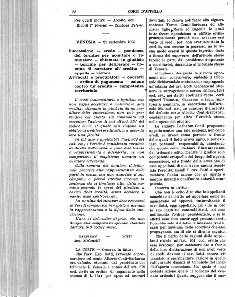 Annali della giurisprudenza italiana raccolta generale delle decisioni delle Corti di cassazione e d'appello in materia civile, criminale, commerciale, di diritto pubblico e amministrativo, e di procedura civile e penale