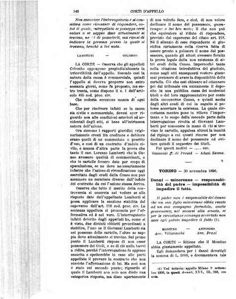 Annali della giurisprudenza italiana raccolta generale delle decisioni delle Corti di cassazione e d'appello in materia civile, criminale, commerciale, di diritto pubblico e amministrativo, e di procedura civile e penale