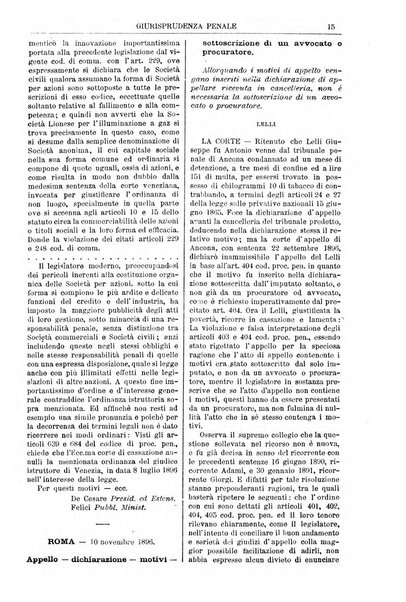 Annali della giurisprudenza italiana raccolta generale delle decisioni delle Corti di cassazione e d'appello in materia civile, criminale, commerciale, di diritto pubblico e amministrativo, e di procedura civile e penale