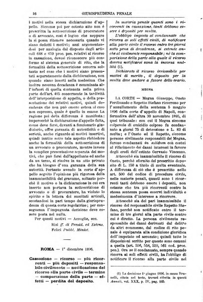 Annali della giurisprudenza italiana raccolta generale delle decisioni delle Corti di cassazione e d'appello in materia civile, criminale, commerciale, di diritto pubblico e amministrativo, e di procedura civile e penale