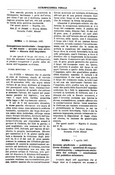 Annali della giurisprudenza italiana raccolta generale delle decisioni delle Corti di cassazione e d'appello in materia civile, criminale, commerciale, di diritto pubblico e amministrativo, e di procedura civile e penale