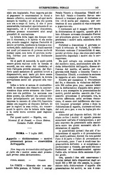 Annali della giurisprudenza italiana raccolta generale delle decisioni delle Corti di cassazione e d'appello in materia civile, criminale, commerciale, di diritto pubblico e amministrativo, e di procedura civile e penale