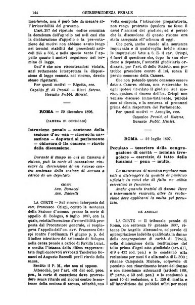 Annali della giurisprudenza italiana raccolta generale delle decisioni delle Corti di cassazione e d'appello in materia civile, criminale, commerciale, di diritto pubblico e amministrativo, e di procedura civile e penale