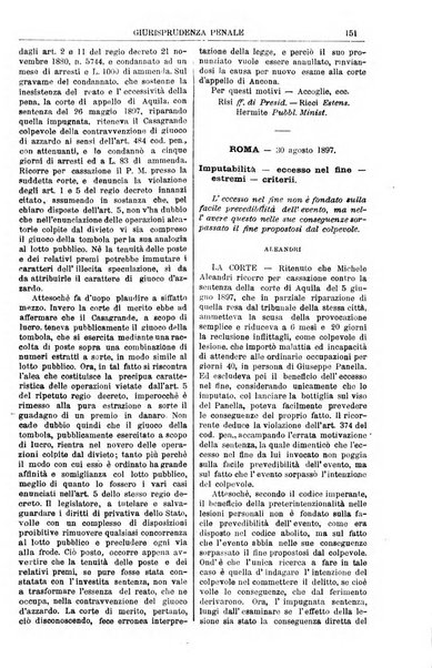 Annali della giurisprudenza italiana raccolta generale delle decisioni delle Corti di cassazione e d'appello in materia civile, criminale, commerciale, di diritto pubblico e amministrativo, e di procedura civile e penale