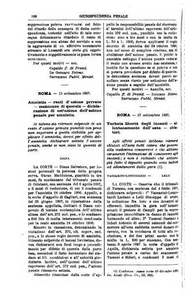 Annali della giurisprudenza italiana raccolta generale delle decisioni delle Corti di cassazione e d'appello in materia civile, criminale, commerciale, di diritto pubblico e amministrativo, e di procedura civile e penale