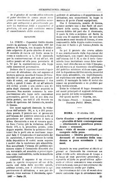 Annali della giurisprudenza italiana raccolta generale delle decisioni delle Corti di cassazione e d'appello in materia civile, criminale, commerciale, di diritto pubblico e amministrativo, e di procedura civile e penale