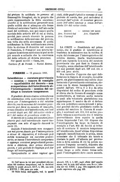 Annali della giurisprudenza italiana raccolta generale delle decisioni delle Corti di cassazione e d'appello in materia civile, criminale, commerciale, di diritto pubblico e amministrativo, e di procedura civile e penale