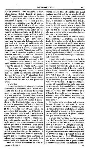 Annali della giurisprudenza italiana raccolta generale delle decisioni delle Corti di cassazione e d'appello in materia civile, criminale, commerciale, di diritto pubblico e amministrativo, e di procedura civile e penale