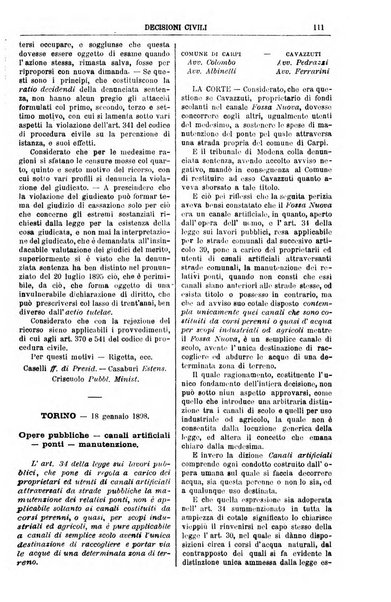 Annali della giurisprudenza italiana raccolta generale delle decisioni delle Corti di cassazione e d'appello in materia civile, criminale, commerciale, di diritto pubblico e amministrativo, e di procedura civile e penale