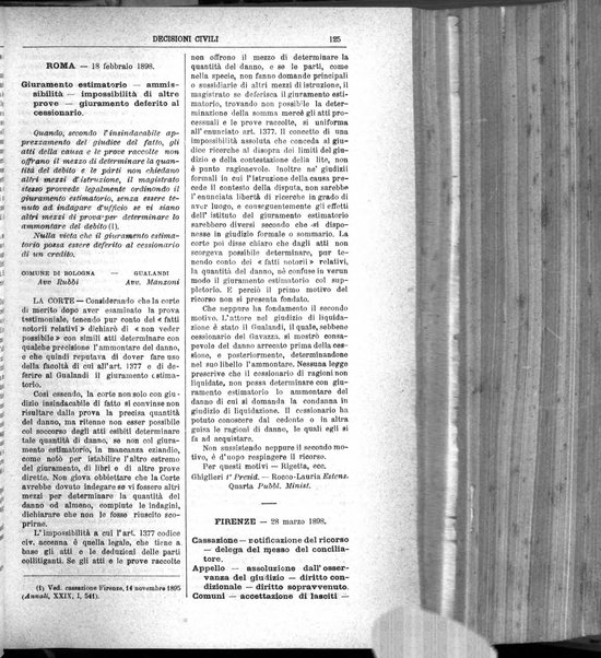 Annali della giurisprudenza italiana raccolta generale delle decisioni delle Corti di cassazione e d'appello in materia civile, criminale, commerciale, di diritto pubblico e amministrativo, e di procedura civile e penale