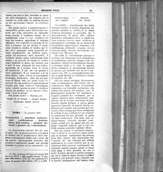 Annali della giurisprudenza italiana raccolta generale delle decisioni delle Corti di cassazione e d'appello in materia civile, criminale, commerciale, di diritto pubblico e amministrativo, e di procedura civile e penale