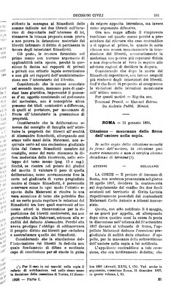 Annali della giurisprudenza italiana raccolta generale delle decisioni delle Corti di cassazione e d'appello in materia civile, criminale, commerciale, di diritto pubblico e amministrativo, e di procedura civile e penale