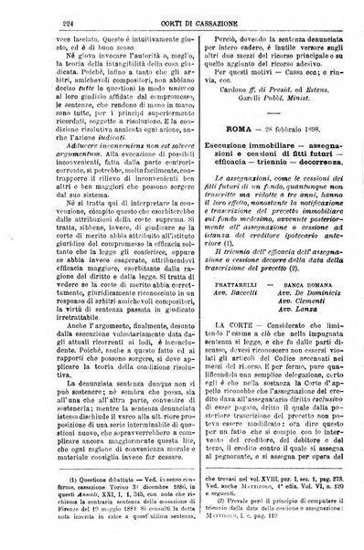 Annali della giurisprudenza italiana raccolta generale delle decisioni delle Corti di cassazione e d'appello in materia civile, criminale, commerciale, di diritto pubblico e amministrativo, e di procedura civile e penale