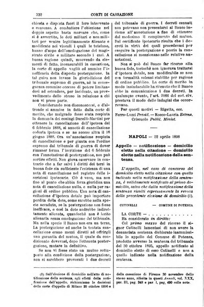 Annali della giurisprudenza italiana raccolta generale delle decisioni delle Corti di cassazione e d'appello in materia civile, criminale, commerciale, di diritto pubblico e amministrativo, e di procedura civile e penale