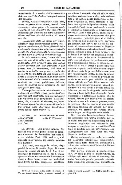 Annali della giurisprudenza italiana raccolta generale delle decisioni delle Corti di cassazione e d'appello in materia civile, criminale, commerciale, di diritto pubblico e amministrativo, e di procedura civile e penale