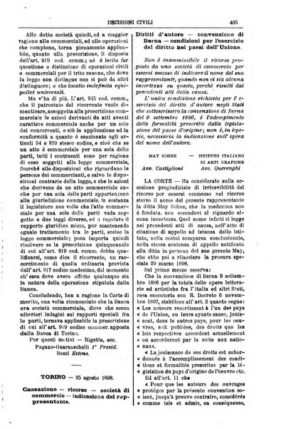 Annali della giurisprudenza italiana raccolta generale delle decisioni delle Corti di cassazione e d'appello in materia civile, criminale, commerciale, di diritto pubblico e amministrativo, e di procedura civile e penale