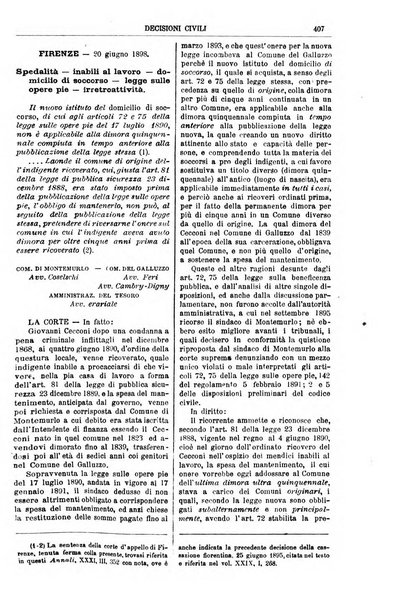 Annali della giurisprudenza italiana raccolta generale delle decisioni delle Corti di cassazione e d'appello in materia civile, criminale, commerciale, di diritto pubblico e amministrativo, e di procedura civile e penale