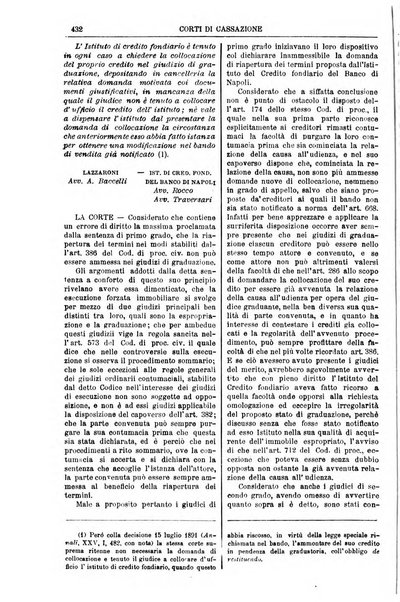 Annali della giurisprudenza italiana raccolta generale delle decisioni delle Corti di cassazione e d'appello in materia civile, criminale, commerciale, di diritto pubblico e amministrativo, e di procedura civile e penale