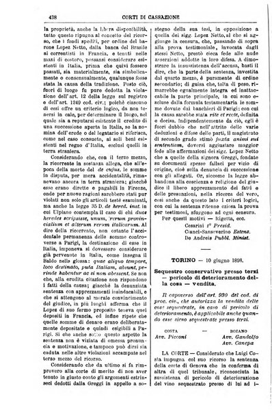 Annali della giurisprudenza italiana raccolta generale delle decisioni delle Corti di cassazione e d'appello in materia civile, criminale, commerciale, di diritto pubblico e amministrativo, e di procedura civile e penale