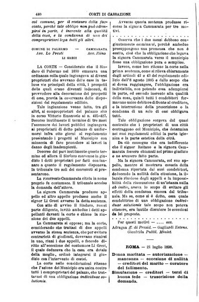 Annali della giurisprudenza italiana raccolta generale delle decisioni delle Corti di cassazione e d'appello in materia civile, criminale, commerciale, di diritto pubblico e amministrativo, e di procedura civile e penale