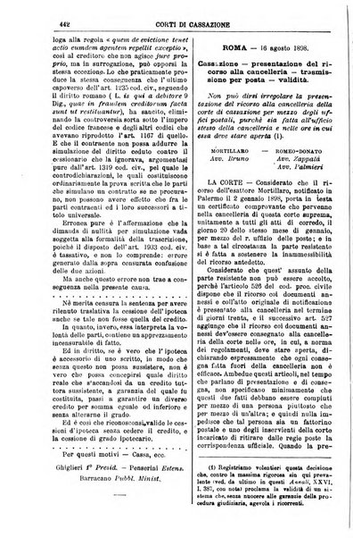 Annali della giurisprudenza italiana raccolta generale delle decisioni delle Corti di cassazione e d'appello in materia civile, criminale, commerciale, di diritto pubblico e amministrativo, e di procedura civile e penale