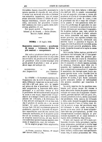 Annali della giurisprudenza italiana raccolta generale delle decisioni delle Corti di cassazione e d'appello in materia civile, criminale, commerciale, di diritto pubblico e amministrativo, e di procedura civile e penale