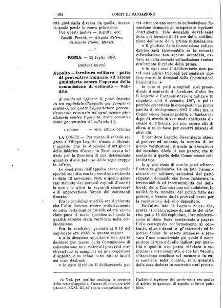 Annali della giurisprudenza italiana raccolta generale delle decisioni delle Corti di cassazione e d'appello in materia civile, criminale, commerciale, di diritto pubblico e amministrativo, e di procedura civile e penale