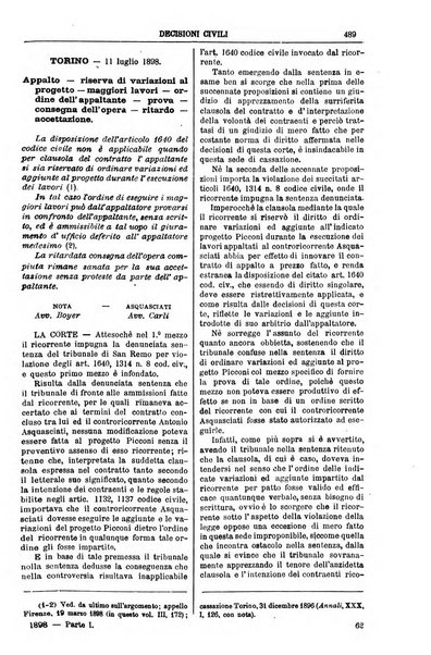 Annali della giurisprudenza italiana raccolta generale delle decisioni delle Corti di cassazione e d'appello in materia civile, criminale, commerciale, di diritto pubblico e amministrativo, e di procedura civile e penale