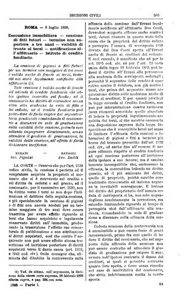 Annali della giurisprudenza italiana raccolta generale delle decisioni delle Corti di cassazione e d'appello in materia civile, criminale, commerciale, di diritto pubblico e amministrativo, e di procedura civile e penale