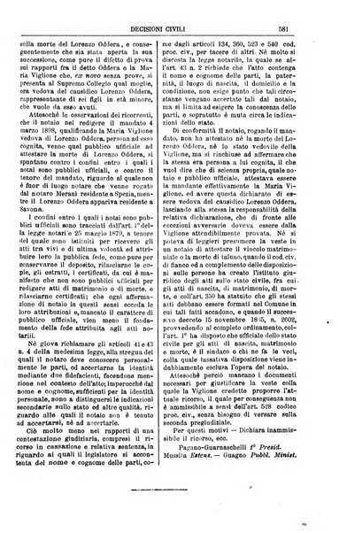 Annali della giurisprudenza italiana raccolta generale delle decisioni delle Corti di cassazione e d'appello in materia civile, criminale, commerciale, di diritto pubblico e amministrativo, e di procedura civile e penale