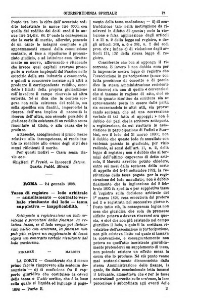 Annali della giurisprudenza italiana raccolta generale delle decisioni delle Corti di cassazione e d'appello in materia civile, criminale, commerciale, di diritto pubblico e amministrativo, e di procedura civile e penale