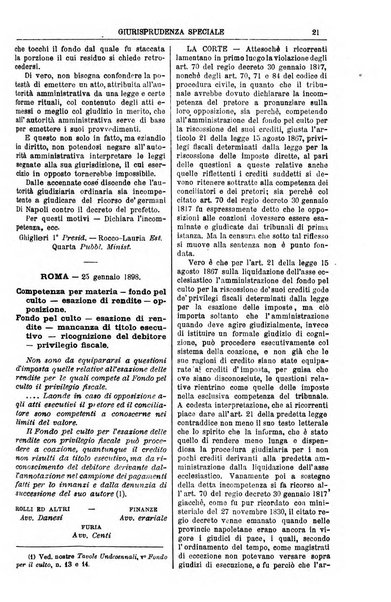 Annali della giurisprudenza italiana raccolta generale delle decisioni delle Corti di cassazione e d'appello in materia civile, criminale, commerciale, di diritto pubblico e amministrativo, e di procedura civile e penale