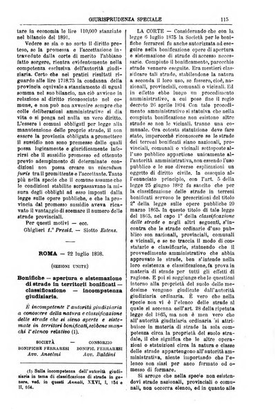 Annali della giurisprudenza italiana raccolta generale delle decisioni delle Corti di cassazione e d'appello in materia civile, criminale, commerciale, di diritto pubblico e amministrativo, e di procedura civile e penale