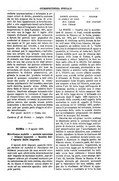 Annali della giurisprudenza italiana raccolta generale delle decisioni delle Corti di cassazione e d'appello in materia civile, criminale, commerciale, di diritto pubblico e amministrativo, e di procedura civile e penale