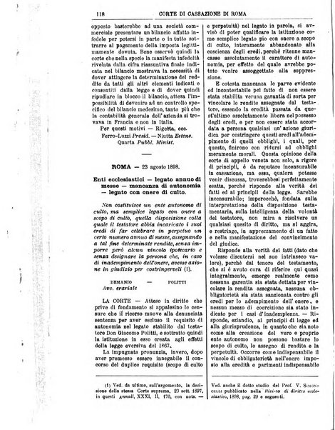 Annali della giurisprudenza italiana raccolta generale delle decisioni delle Corti di cassazione e d'appello in materia civile, criminale, commerciale, di diritto pubblico e amministrativo, e di procedura civile e penale