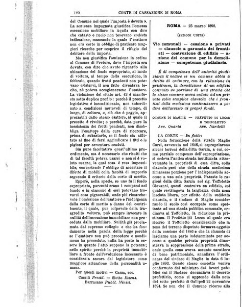 Annali della giurisprudenza italiana raccolta generale delle decisioni delle Corti di cassazione e d'appello in materia civile, criminale, commerciale, di diritto pubblico e amministrativo, e di procedura civile e penale