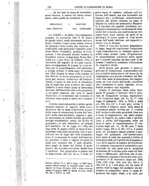 Annali della giurisprudenza italiana raccolta generale delle decisioni delle Corti di cassazione e d'appello in materia civile, criminale, commerciale, di diritto pubblico e amministrativo, e di procedura civile e penale