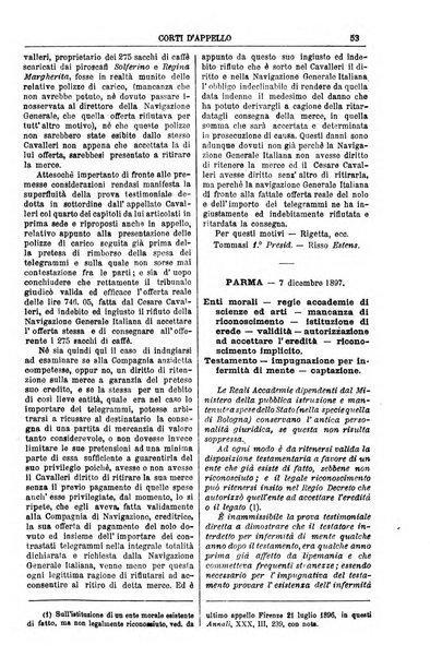 Annali della giurisprudenza italiana raccolta generale delle decisioni delle Corti di cassazione e d'appello in materia civile, criminale, commerciale, di diritto pubblico e amministrativo, e di procedura civile e penale