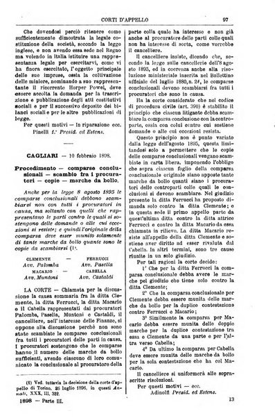 Annali della giurisprudenza italiana raccolta generale delle decisioni delle Corti di cassazione e d'appello in materia civile, criminale, commerciale, di diritto pubblico e amministrativo, e di procedura civile e penale