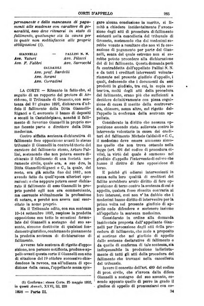 Annali della giurisprudenza italiana raccolta generale delle decisioni delle Corti di cassazione e d'appello in materia civile, criminale, commerciale, di diritto pubblico e amministrativo, e di procedura civile e penale