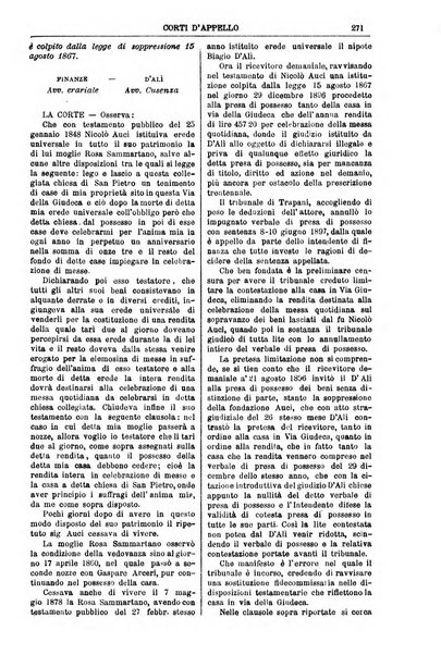 Annali della giurisprudenza italiana raccolta generale delle decisioni delle Corti di cassazione e d'appello in materia civile, criminale, commerciale, di diritto pubblico e amministrativo, e di procedura civile e penale