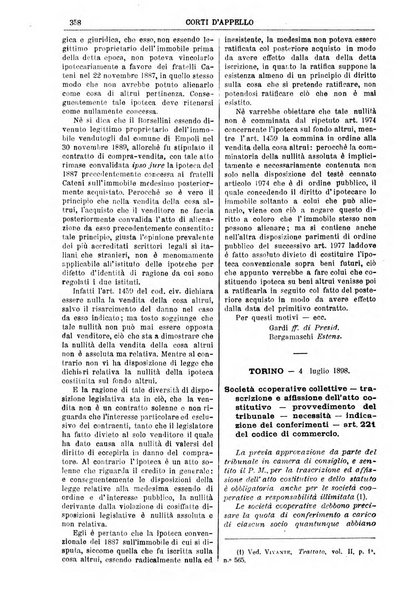 Annali della giurisprudenza italiana raccolta generale delle decisioni delle Corti di cassazione e d'appello in materia civile, criminale, commerciale, di diritto pubblico e amministrativo, e di procedura civile e penale