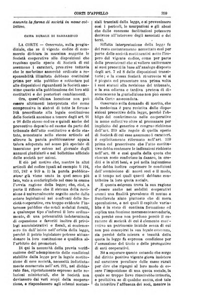 Annali della giurisprudenza italiana raccolta generale delle decisioni delle Corti di cassazione e d'appello in materia civile, criminale, commerciale, di diritto pubblico e amministrativo, e di procedura civile e penale