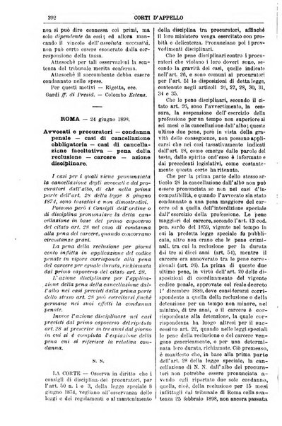 Annali della giurisprudenza italiana raccolta generale delle decisioni delle Corti di cassazione e d'appello in materia civile, criminale, commerciale, di diritto pubblico e amministrativo, e di procedura civile e penale