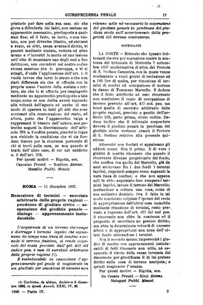 Annali della giurisprudenza italiana raccolta generale delle decisioni delle Corti di cassazione e d'appello in materia civile, criminale, commerciale, di diritto pubblico e amministrativo, e di procedura civile e penale