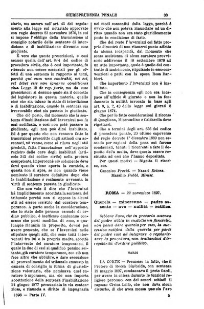 Annali della giurisprudenza italiana raccolta generale delle decisioni delle Corti di cassazione e d'appello in materia civile, criminale, commerciale, di diritto pubblico e amministrativo, e di procedura civile e penale