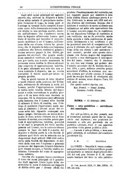 Annali della giurisprudenza italiana raccolta generale delle decisioni delle Corti di cassazione e d'appello in materia civile, criminale, commerciale, di diritto pubblico e amministrativo, e di procedura civile e penale