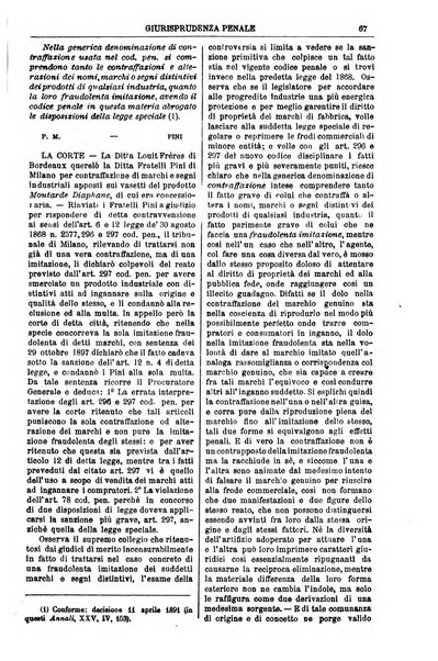 Annali della giurisprudenza italiana raccolta generale delle decisioni delle Corti di cassazione e d'appello in materia civile, criminale, commerciale, di diritto pubblico e amministrativo, e di procedura civile e penale